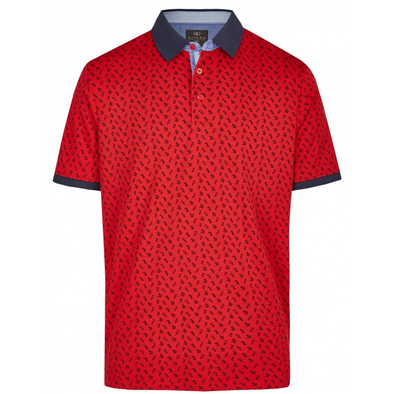 Koszulka polo KITARO Easy-Care czerwona