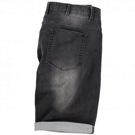 Szorty jeansowe elastyczne Replika Jeans czarne