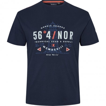 T-shirt granatowy NORTH 56°4 2XL