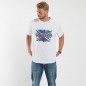 T-shirt Def Leppard NORTH 56 DENIM biały