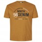 T-shirt musztardowy NORTH 56 DENIM z nadrukiem T-shirt musztardowy NORTH 56 DENIM z nadrukiem