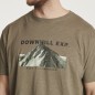T-shirt oliwkowy z nadrukiem NORTH 56°4