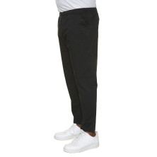 Spodnie chino z gumą w pasie czarne MAXFORT