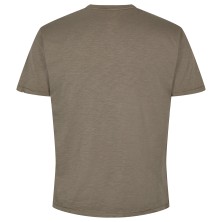 T-shirt rozpinany pod szyją North 56 Denim oliwkowy
