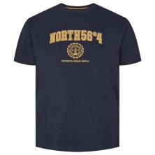 T-shirt granatowy z nadrukiem NORTH 56°4