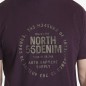 T-shirt bordowy z nadrukiem NORTH 56 Denim