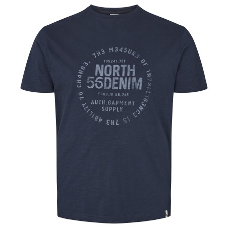 T-shirt granatowy z nadrukiem NORTH 56 Denim
