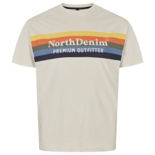 T-shirt beżowy North 56 Denim
