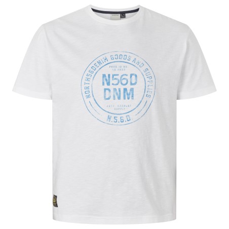 T-shirt biały z nadrukiem NORTH 56 Denim