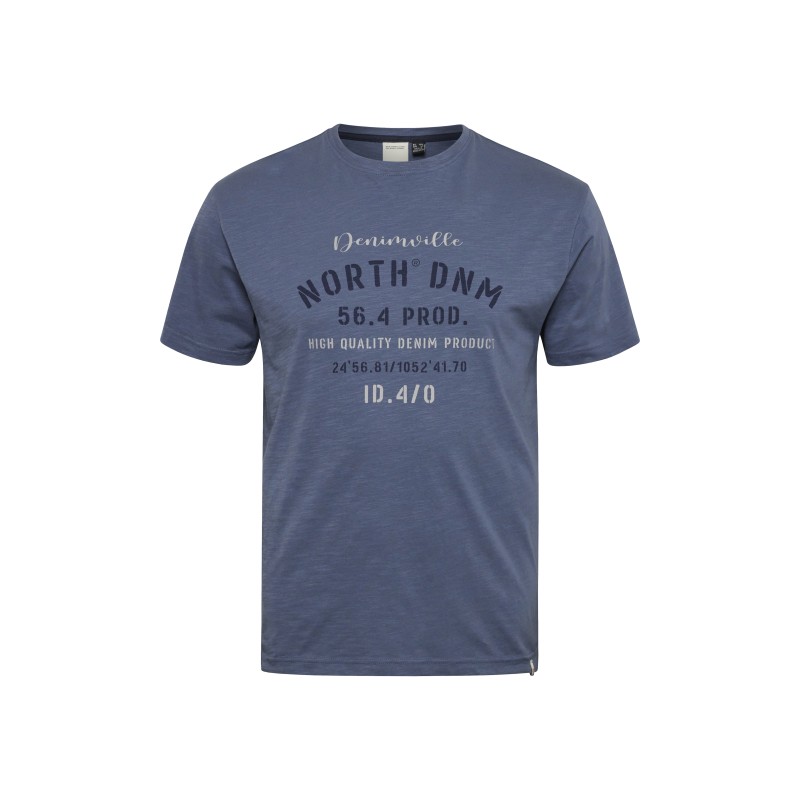 T-shirt niebieski NORTH 56 Denim