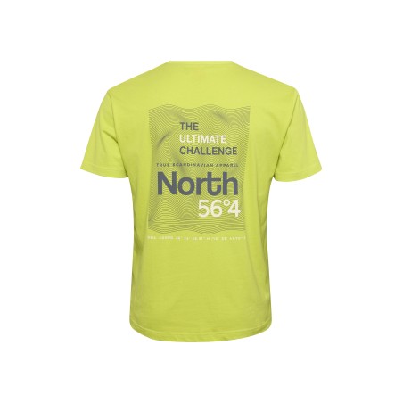 T-shirt limonkowy NORTH 56°4