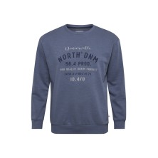 Bluza bawełniana NORTH 56 Denim niebieska