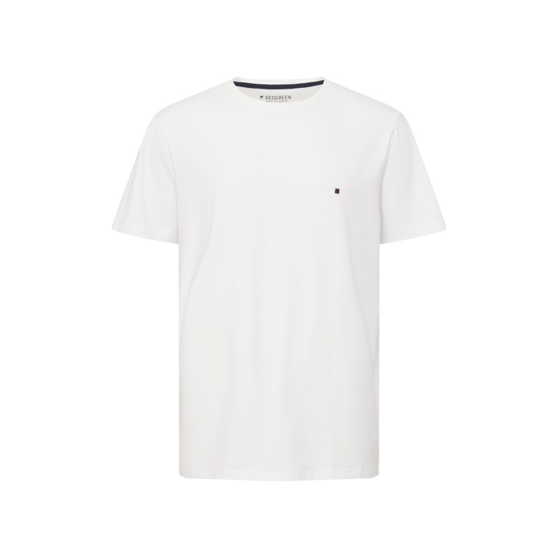 T-shirt z organicznej bawełny REDGREEN Chris biały T-shirt z organicznej bawełny REDGREEN Chris biały