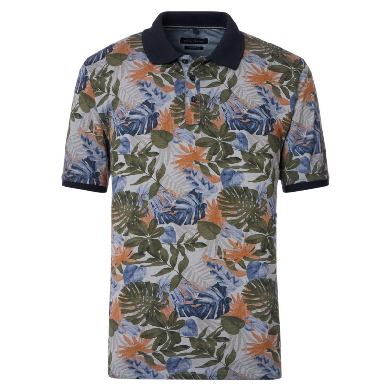 Koszulka polo hawajska CASA MODA w kwiaty Koszulka polo hawajska CASA MODA w kwiaty