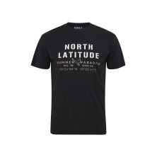 T-shirt z nadrukiem NORTH LATITUDE czarny