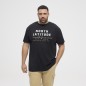 T-shirt z nadrukiem NORTH LATITUDE czarny T-shirt z nadrukiem NORTH LATITUDE czarny
