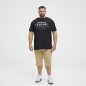 T-shirt z nadrukiem NORTH LATITUDE czarny T-shirt z nadrukiem NORTH LATITUDE czarny