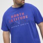 T-shirt z nadrukiem NORTH LATITUDE niebieski T-shirt z nadrukiem NORTH LATITUDE niebieski