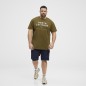 T-shirt z nadrukiem NORTH LATITUDE oliwkowy T-shirt z nadrukiem NORTH LATITUDE oliwkowy