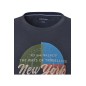 T-shirt z nadrukiem CASA MODA granatowy T-shirt z nadrukiem CASA MODA granatowy