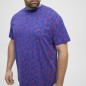 T-shirt we wzorek NORTH LATITUDE niebieski T-shirt we wzorek NORTH LATITUDE niebieski