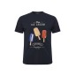 T-shirt NORTH LATITUDE z nadrukiem granatowy T-shirt NORTH LATITUDE z nadrukiem granatowy