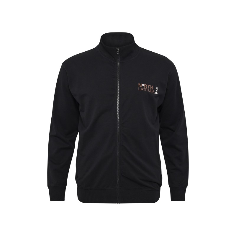 Bluza rozpinana bawełniana North Latitude czarna Bluza rozpinana bawełniana North Latitude czarna