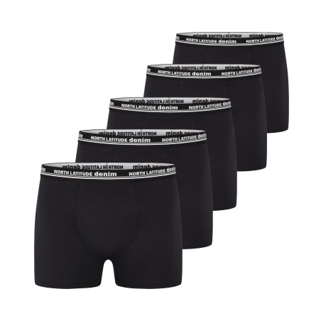 Bokserki North Latitude Denim 5PAK zestaw czarne