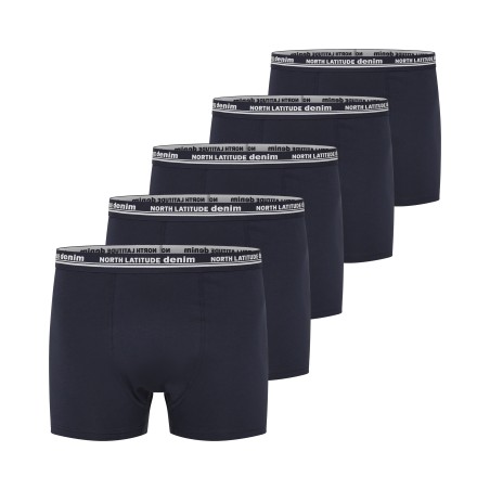 Bokserki North Latitude Denim 5PAK zestaw granatowe