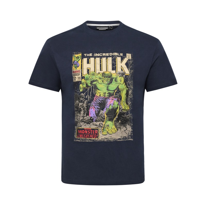 T-shirt z nadrukiem HULK NORTH LATITUDE granatowy T-shirt z nadrukiem HULK NORTH LATITUDE granatowy