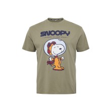 T-shirt Snoopy NORTH LATITUDE oliwkowy