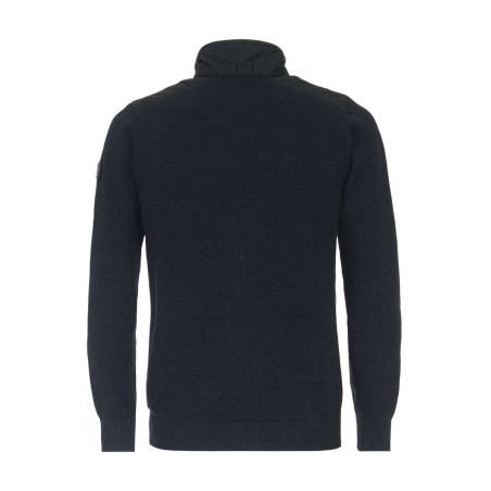 Sweter hybrydowy rozpinany CASA MODA granatowy