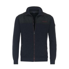 Sweter hybrydowy rozpinany CASA MODA granatowy