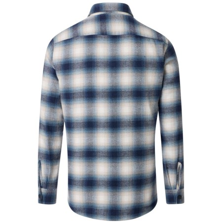 Koszula flanelowa CASA MODA niebieska w kratkę