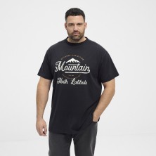 T-shirt z nadrukiem NORTH LATITUDE czarny