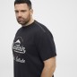 T-shirt z nadrukiem NORTH LATITUDE czarny T-shirt z nadrukiem NORTH LATITUDE czarny