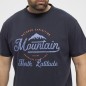 T-shirt z nadrukiem NORTH LATITUDE granatowy T-shirt z nadrukiem NORTH LATITUDE granatowy