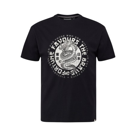 T-shirt z nadrukiem NORTH LATITUDE czarny