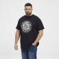 T-shirt z nadrukiem NORTH LATITUDE czarny T-shirt z nadrukiem NORTH LATITUDE czarny