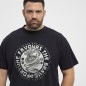 T-shirt z nadrukiem NORTH LATITUDE czarny T-shirt z nadrukiem NORTH LATITUDE czarny