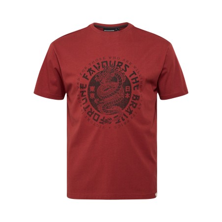 T-shirt z nadrukiem NORTH LATITUDE czerwony