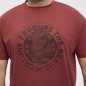 T-shirt z nadrukiem NORTH LATITUDE czerwony T-shirt z nadrukiem NORTH LATITUDE czerwony
