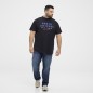 T-shirt z nadrukiem NORTH LATITUDE czarny T-shirt z nadrukiem NORTH LATITUDE czarny