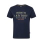 T-shirt z nadrukiem NORTH LATITUDE granatowy T-shirt z nadrukiem NORTH LATITUDE granatowy