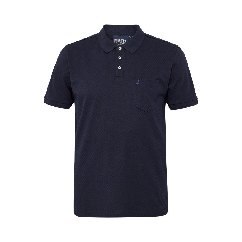 Koszulka polo elegancka North Latitude granatowa Koszulka polo elegancka North Latitude granatowa