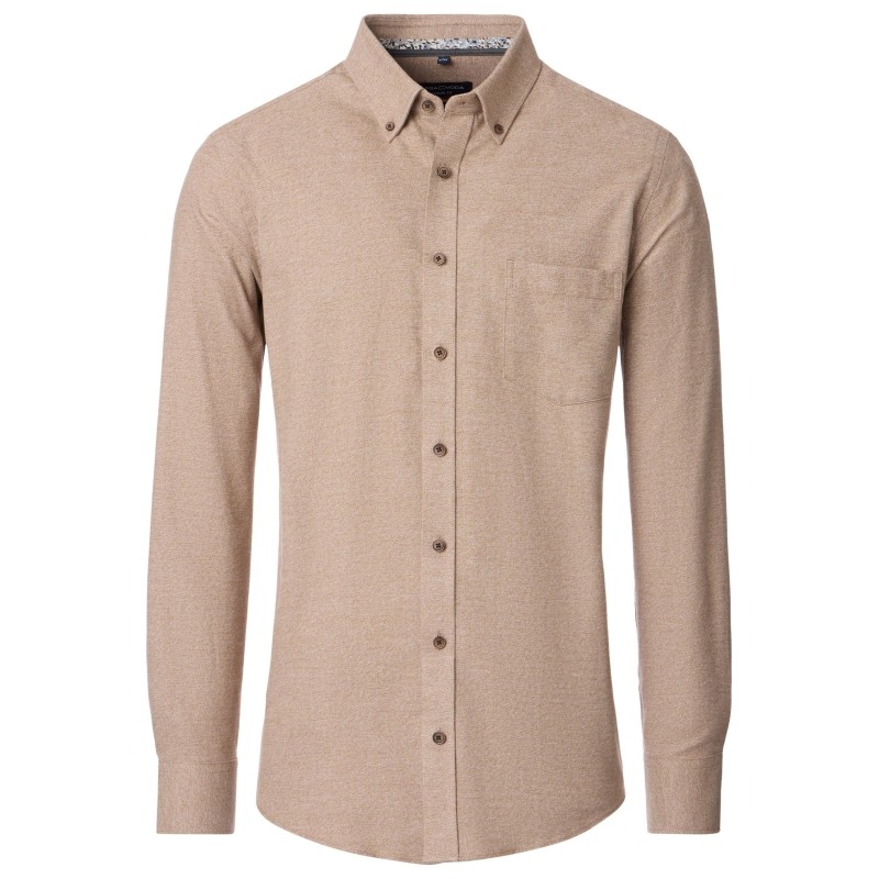 Koszula flanelowa "cashmere feeling" CASA MODA beżowa Koszula flanelowa "cashmere feeling" CASA MODA beżowa