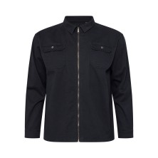 Koszula rozpinana na suwak North Latitude Denim czarna