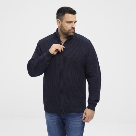 Sweter rozpinany North Latitude granatowy