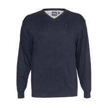Sweter w serek North Latitude granatowy