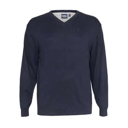 Sweter w serek North Latitude granatowy